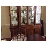 4 door lighted china hutch