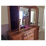 Jewelry compartment behind mirror