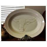 Metlox longhorn platter by Spode.