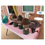 Vintage "big hat" Coleman 2 mantle lanterns.