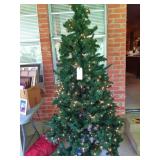7 foot lighted Christmas tree