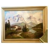 SWISS ALPS- original oil painting