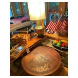 hand carved table.  may be used as a wall hanging.