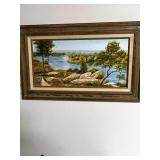 signed painting.  Texas scene.