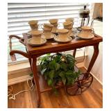 Antique Tea Cart with removable tray top