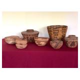 Native American Polychrome Baskets