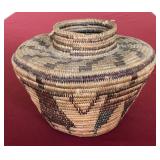 Yokuts Polychrome Bottleneck basket 5.5x7.5"
