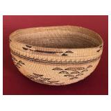 Hupa Native American basket hat 3.5x7"