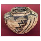 Yokuts Polychrome Bottleneck basket 4x6"