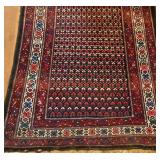 Antique Kurdish rug 4x7ft c.1915