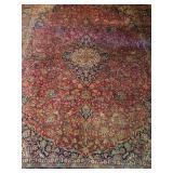 Antique Kashan Carpet 8x11ft c.1935