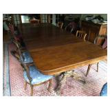Antique Mahogany Clawfoot Dining Table