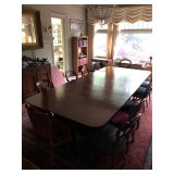 Antique Mahogany Clawfoot Dining Table