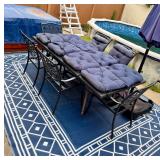 Outdoor furniture and rug