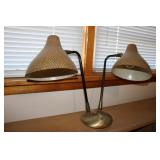 Mid Century w/Fiberglass Shades / Arms Adjustable