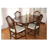 Ethan Allen Dining Set, w/2 Leaves Ethan Allen Dining Set, w/2 Leaves