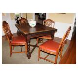 English Barley Twist Draw Table