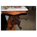 Antique Walnut Lamp Table