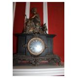 "HEAVY" Mantel Clock Antique