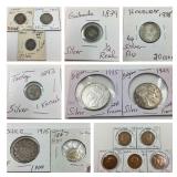 Coins from Around the World - Bidding ends 3/28