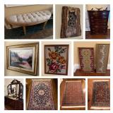 Refined Living: A Collection of Timeless Furnishings and Elegant Home Accents  Bidding ends 3/11