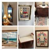 Furniture, Art and Decorative Delights  Bidding ends 4/8