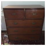 Two Antique campaign chest Nineteenth century brass bound teak campaign chest. 