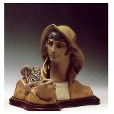 Spanish name Pesacador de regrso  sculpture by Salvadoe Debon  issued 1978  