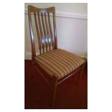 Beautiful Vintage Modern Dining table with 6 chairs, leafs and pads by Copenart by Morganton