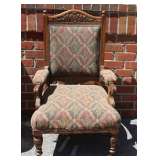 Antique hand carved chair