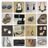 Jewelry, Jewelry, Jewelry!! Sterling Silver, 14K Sapphire, Geodes, Stella & Dot, Turquoise & More