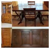 Tomball,TX Online Estate Liquidation - Vintage L. Ritter Print, Mid-century Furniture, Crosley Radio