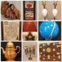 FANTASTIC Vintage & Antique Boutique: Contemporary, Hobnail & Art Deco Lamps, Stunning Cabinet, Etc.