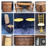 Northwest Houston Estate Liquidation: AWESOME Magnavox Stereo Console Cabinet, Artwork, Stones, Etc.