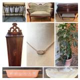 Fabulous Gucci Weekender Travel Bag, Gucci Perfume, Vintage Tiffany Bank, Vintage Victorian Style Lo