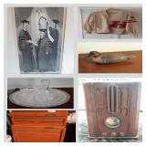 Antiques, Collectibles,Signed Decoy Ducks, Tools, Horse Saddles, Art, Lithographs