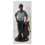 Bronze Golfer Statue