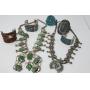 MUSEUM  QUALITY NATIVE AMERICAN INDIAN JEWELRY SILVER JADE 