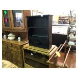 buffet 200.00 wood tv stand 35.00 quilt holder 20.00