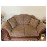 Ashley Furniture Biltmore Bordeaux Love Seat - 75" Long x 42" Wide x 38" Tall - Pre-Sale $150