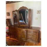 Dresser w/Mirror - 74" Wide x 21" Deep x 33" High + 47" Mirror - Pre-Sale $225