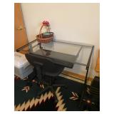 Glass & Metal Desk - 40" Wide x 24" Deep x 30" Tall - Pre-Sale $50