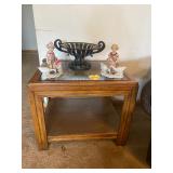 Glass Top Side Table 26" Long x 22" Deep x 21" Tall - Pre-Sale $45