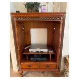 Entertainment Cabinet - $75 - 42" Wide x 22" Deep x 60" Tall