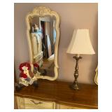 Vintage Stanley Furniture French Provincial Canary Yellow Double Mirror 9-Draw Dresser - $360 - 73" 