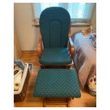 Vintage Glider w/ Gliding Foot Rest - $80