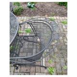 Wrought Iron Patio Set Table & 4 Chairs - $275