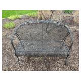 Wrought Iron Garden Bench - $80
