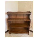 Vintage 3-Shelf Display Wooden Cabinet - 38" Tall x 34" Wide x 12" Deep - $60 