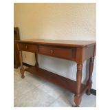 Wooden 2-Drawer Sofa Table - 27.5" Tall x 48" Wide x 18" Deep - $75